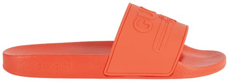 Gucci slide orange goat